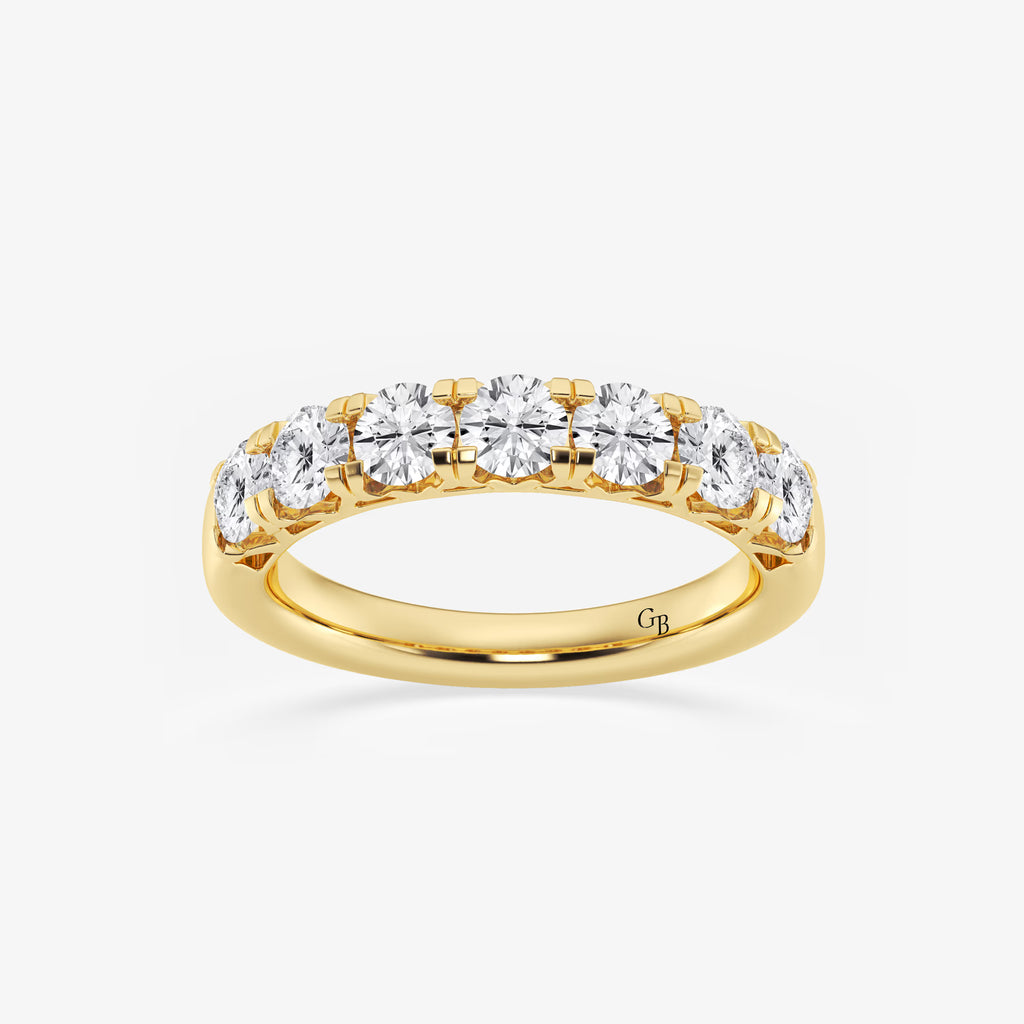 GWA043 - 1 1/2 ctw Round Lab Grown Diamond Seven-Stone Anniversary Band
