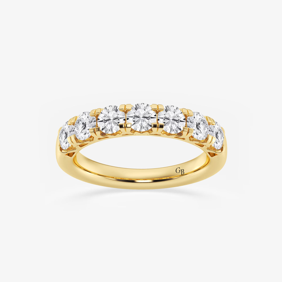 GWA043 - 1 1/2 ctw Round Lab Grown Diamond Seven-Stone Anniversary Band