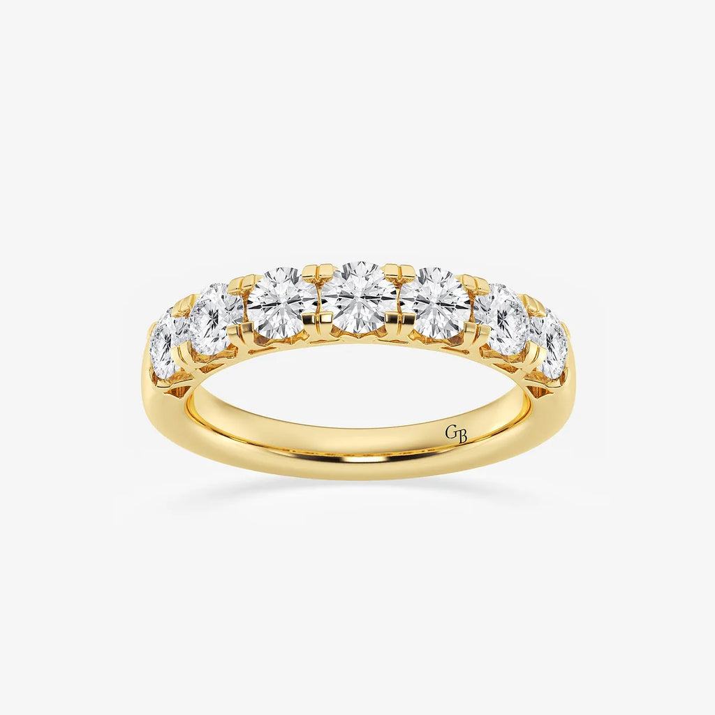 GWA043 - product video for 1 1/2 ctw Round Lab Grown Diamond Seven-Stone Anniversary Band