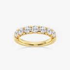 GWA043 - product video for 1 1/2 ctw Round Lab Grown Diamond Seven-Stone Anniversary Band