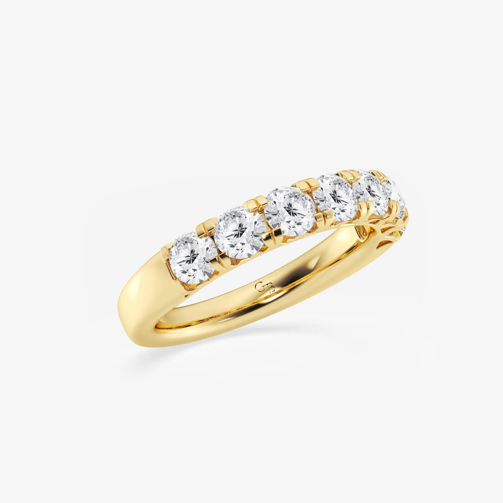 GWA043 - Additional Image 1 for  1 1/2 ctw Round Lab Grown Diamond Seven-Stone Anniversary Band