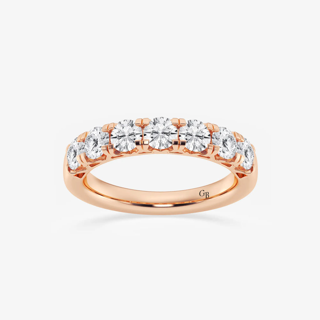 GWA043 - 1 1/2 ctw Round Lab Grown Diamond Seven-Stone Anniversary Band