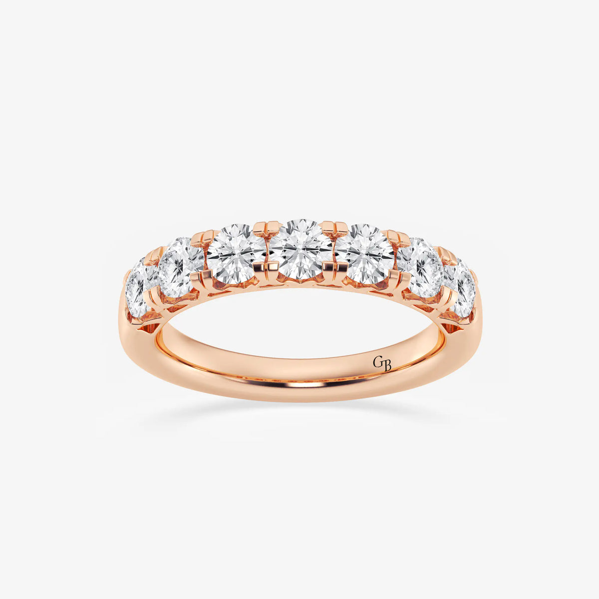 GWA043 - 1 1/2 ctw Round Lab Grown Diamond Seven-Stone Anniversary Band