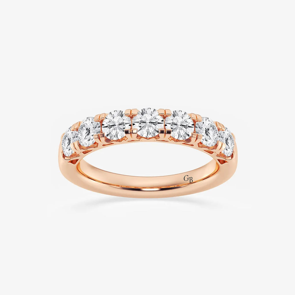 GWA043 - product video for 1 1/2 ctw Round Lab Grown Diamond Seven-Stone Anniversary Band
