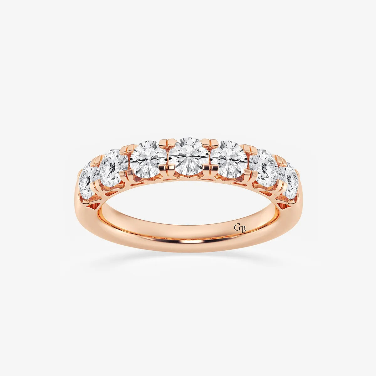 GWA043 - product video for 1 1/2 ctw Round Lab Grown Diamond Seven-Stone Anniversary Band