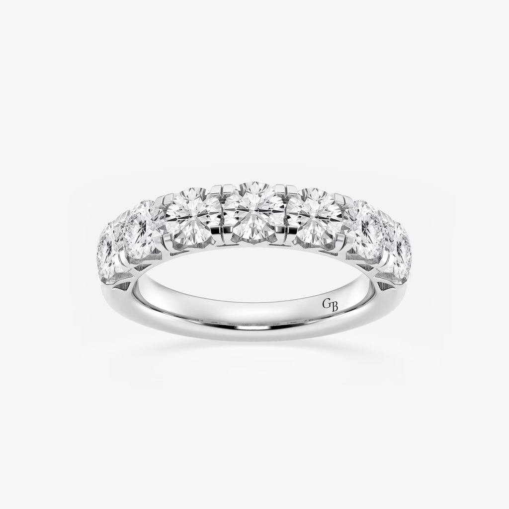 GWA043 - 2 ctw Round Lab Grown Diamond Seven-Stone Anniversary Band