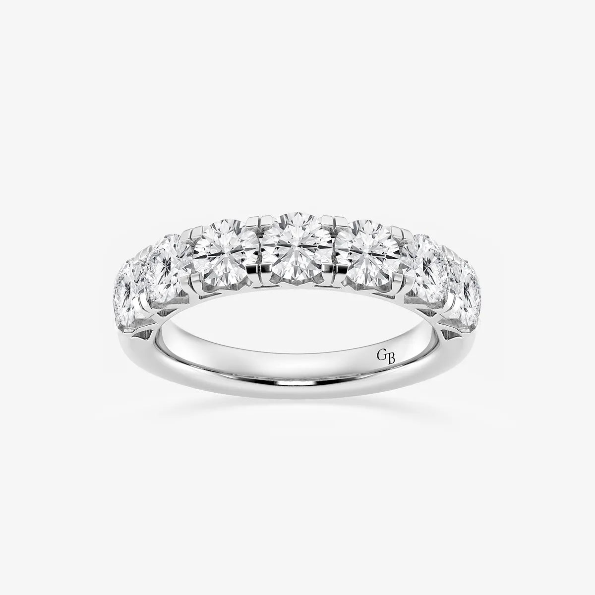 GWA043 - product video for 2 ctw Round Lab Grown Diamond Seven-Stone Anniversary Band