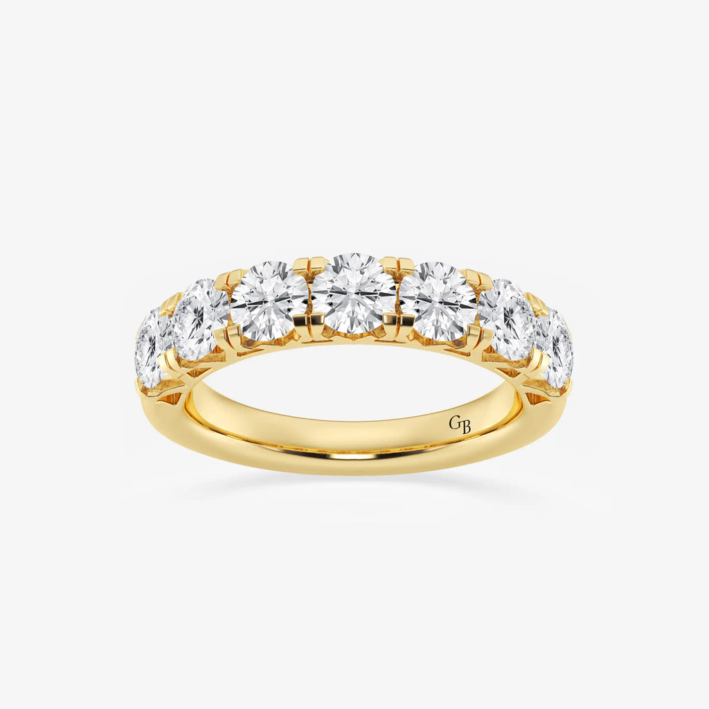 GWA043 - 2 ctw Round Lab Grown Diamond Seven-Stone Anniversary Band