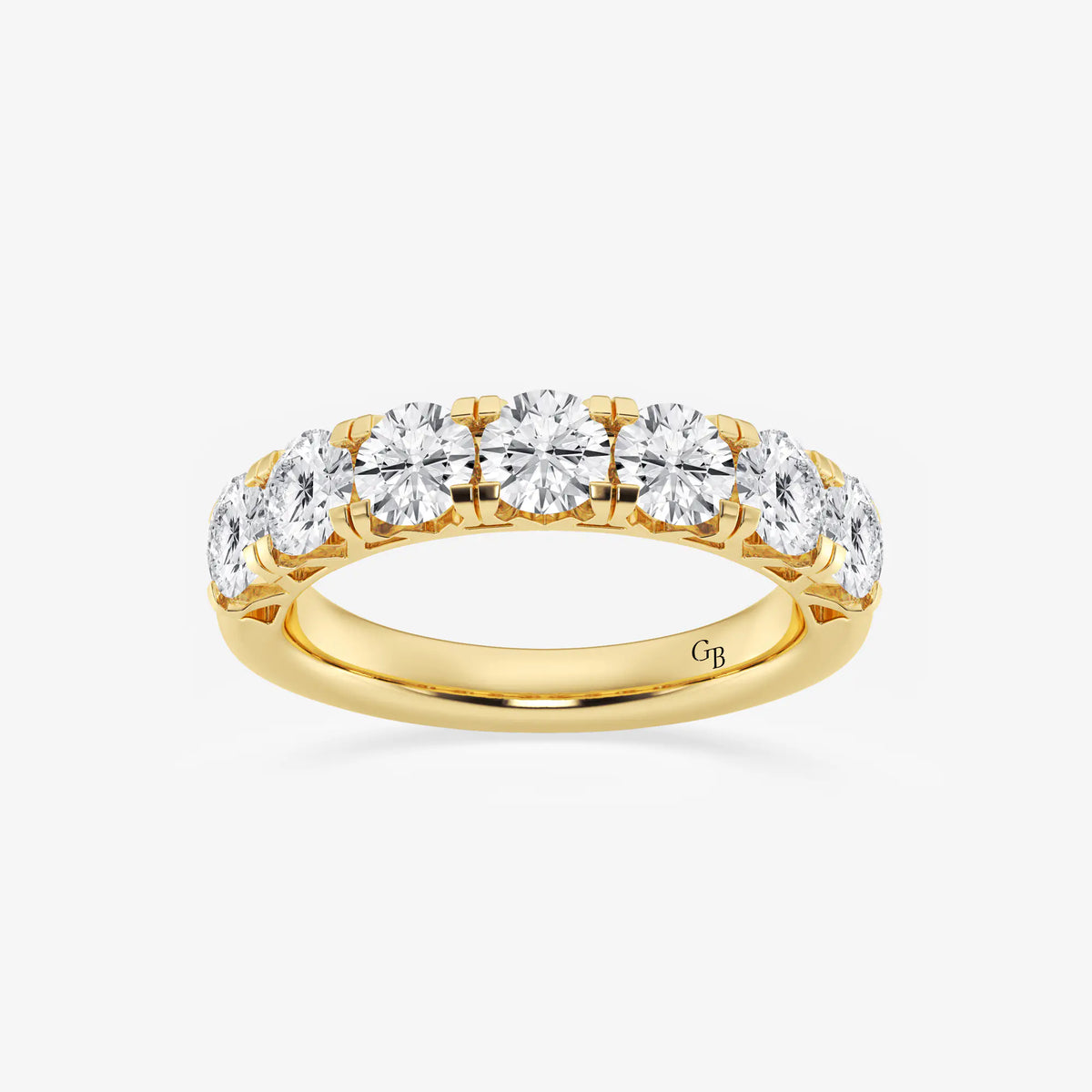GWA043 - 2 ctw Round Lab Grown Diamond Seven-Stone Anniversary Band