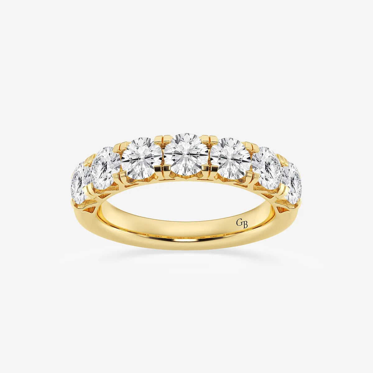 GWA043 - product video for 2 ctw Round Lab Grown Diamond Seven-Stone Anniversary Band