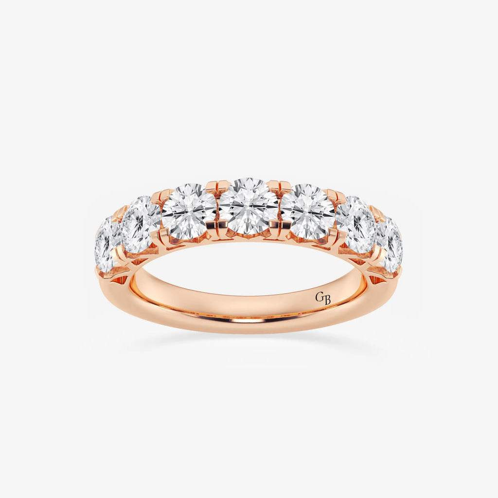 GWA043 - 2 ctw Round Lab Grown Diamond Seven-Stone Anniversary Band