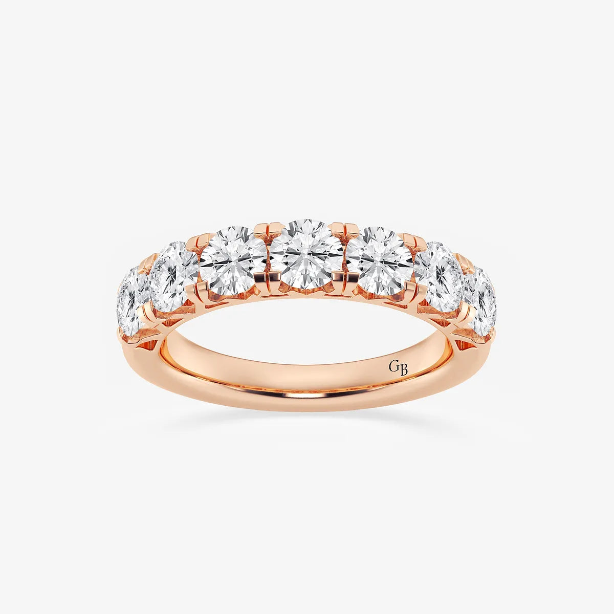 GWA043 - product video for 2 ctw Round Lab Grown Diamond Seven-Stone Anniversary Band