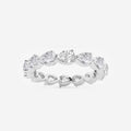 GWA044 - 2 ctw Floating Pear Lab Grown Diamond Eternity Band - 2.8mm Width