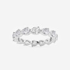 GWA044 - 2 ctw Floating Pear Lab Grown Diamond Eternity Band - 2.8mm Width