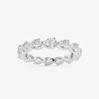 GWA044 - product video for 2 ctw Floating Pear Lab Grown Diamond Eternity Band - 2.8mm Width