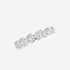 GWA044 - Additional Image 1 for  2 ctw Floating Pear Lab Grown Diamond Eternity Band - 2.8mm Width