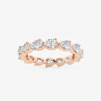 GWA044 - product video for 2 ctw Floating Pear Lab Grown Diamond Eternity Band - 2.8mm Width