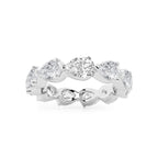 GWA044 - product video for 4 ctw Floating Pear Lab Grown Diamond Eternity Band - 3.77mm Width