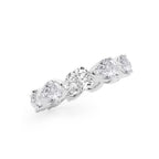 GWA044 - Additional Image 1 for  4 ctw Floating Pear Lab Grown Diamond Eternity Band - 3.77mm Width