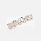 GWA044 - Additional Image 1 for  3 ctw Floating Pear Lab Grown Diamond Eternity Band - 3.4mm Width