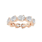 GWA044 - product video for 4 ctw Floating Pear Lab Grown Diamond Eternity Band - 3.84mm Width