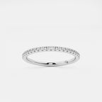 GWA046 - Alianza de boda con diamantes redondos de laboratorio (peso total: 1/5 quilates)