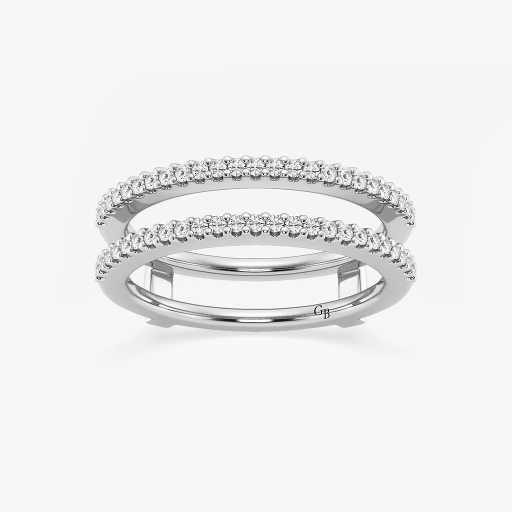 GWA047 - 1/4 ctw Round Lab Grown Diamond Double Row Ring Enhancer