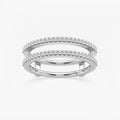 GWA047 - 1/4 ctw Round Lab Grown Diamond Double Row Ring Enhancer