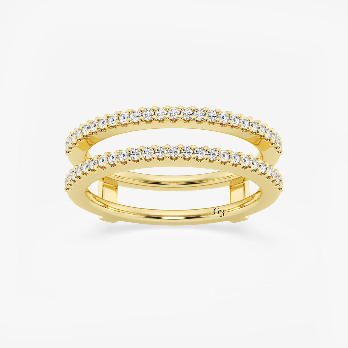 GWA047 - 1/4 ctw Round Lab Grown Diamond Double Row Ring Enhancer