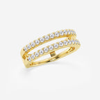 GWA047 - Additional Image 1 for  3/4 ctw Round Lab Grown Diamond Double Row Ring Enhancer
