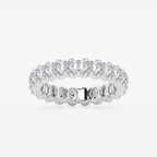 GWA048 - 2 2/3 ctw Oval Lab Grown Diamond Eternity Band - 4.2mm Width