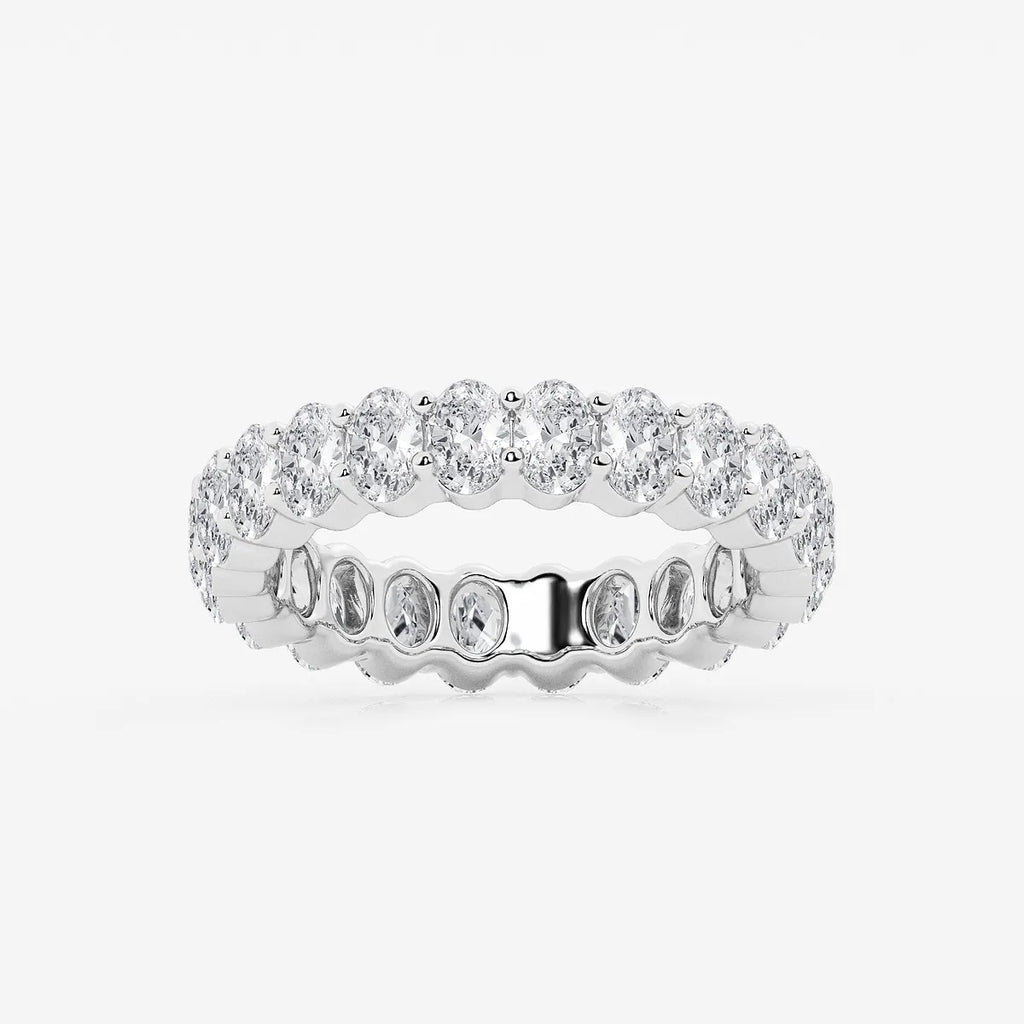 GWA048 - product video for 2 2/3 ctw Oval Lab Grown Diamond Eternity Band - 4.2mm Width