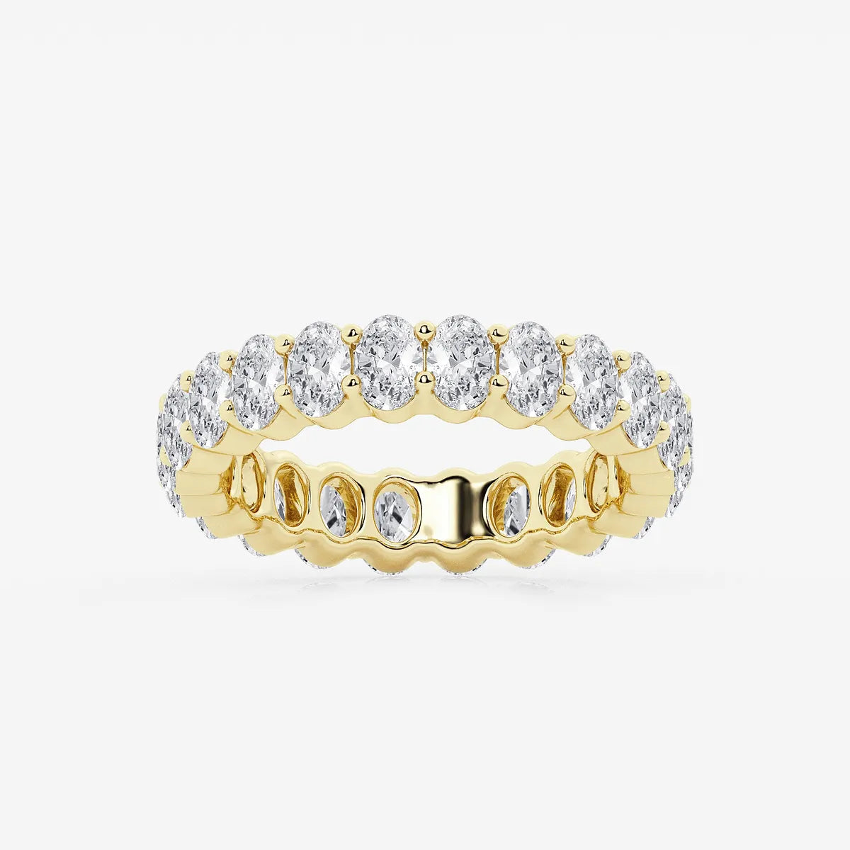 GWA048 - product video for 2 2/3 ctw Oval Lab Grown Diamond Eternity Band - 4.2mm Width