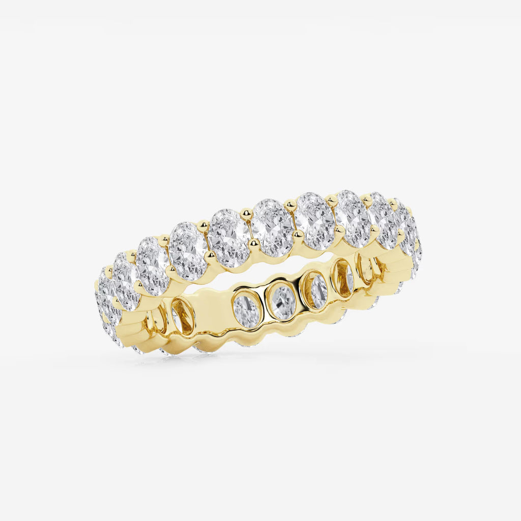 GWA048 - Additional Image 1 for  2 2/3 ctw Oval Lab Grown Diamond Eternity Band - 4.2mm Width
