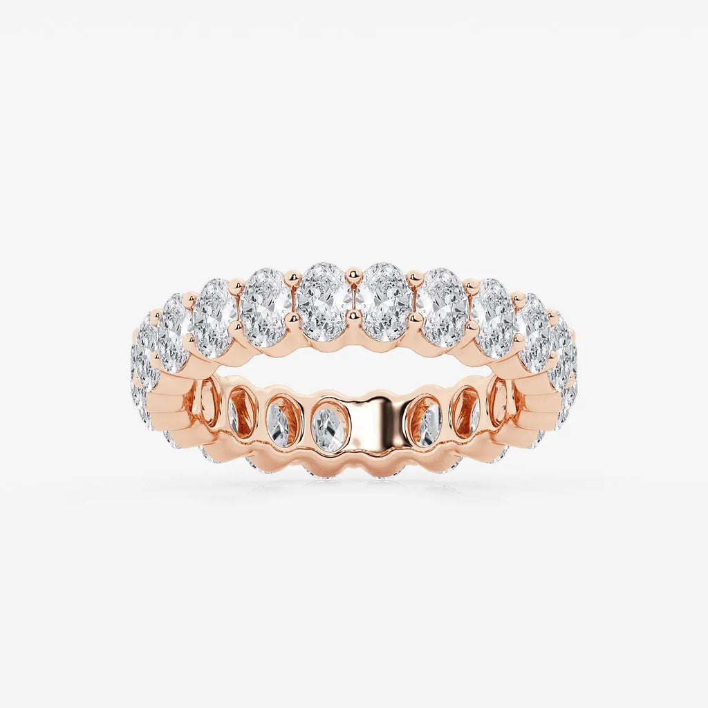 GWA048 - product video for 2 2/3 ctw Oval Lab Grown Diamond Eternity Band - 4.2mm Width