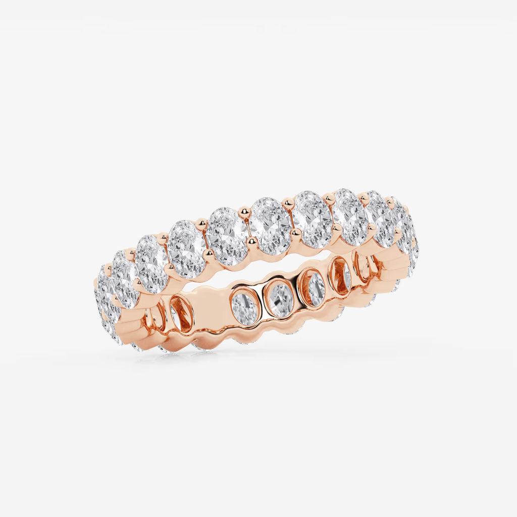 GWA048 - Additional Image 1 for  2 2/3 ctw Oval Lab Grown Diamond Eternity Band - 4.2mm Width