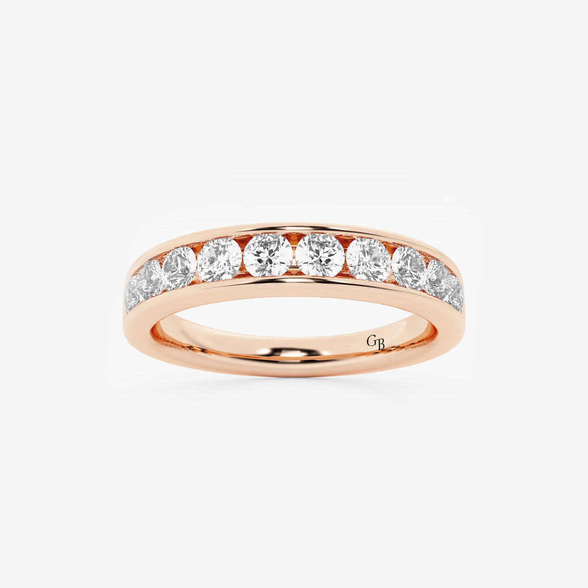 GWA049 - 3/4 ctw Round Lab Grown Diamond Wedding Band