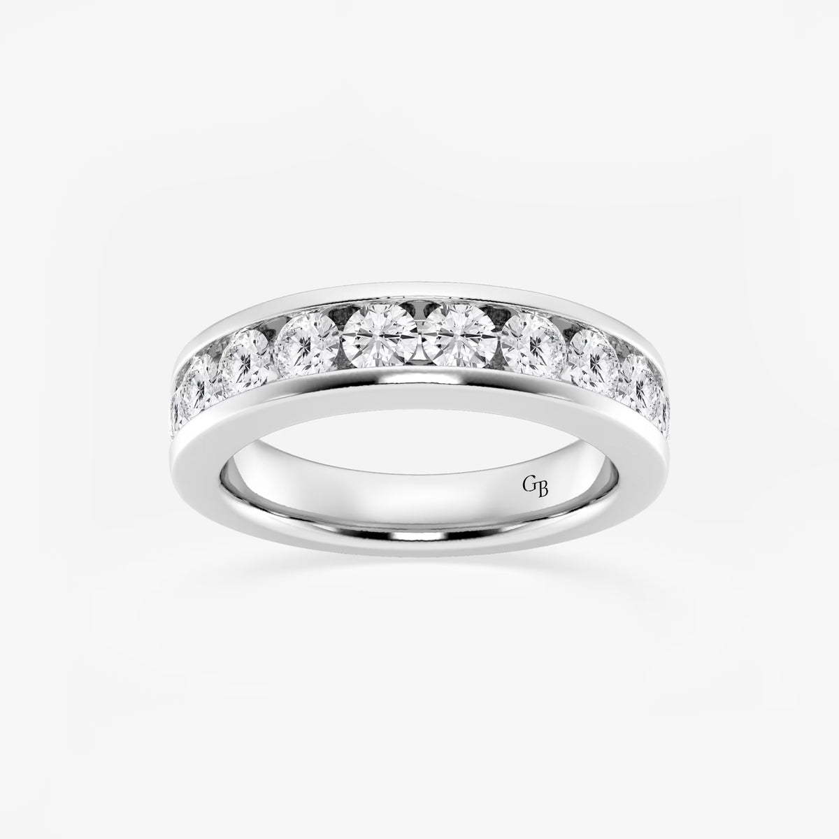 GWA049 - 1 1/2 ctw Round Lab Grown Diamond Wedding Band