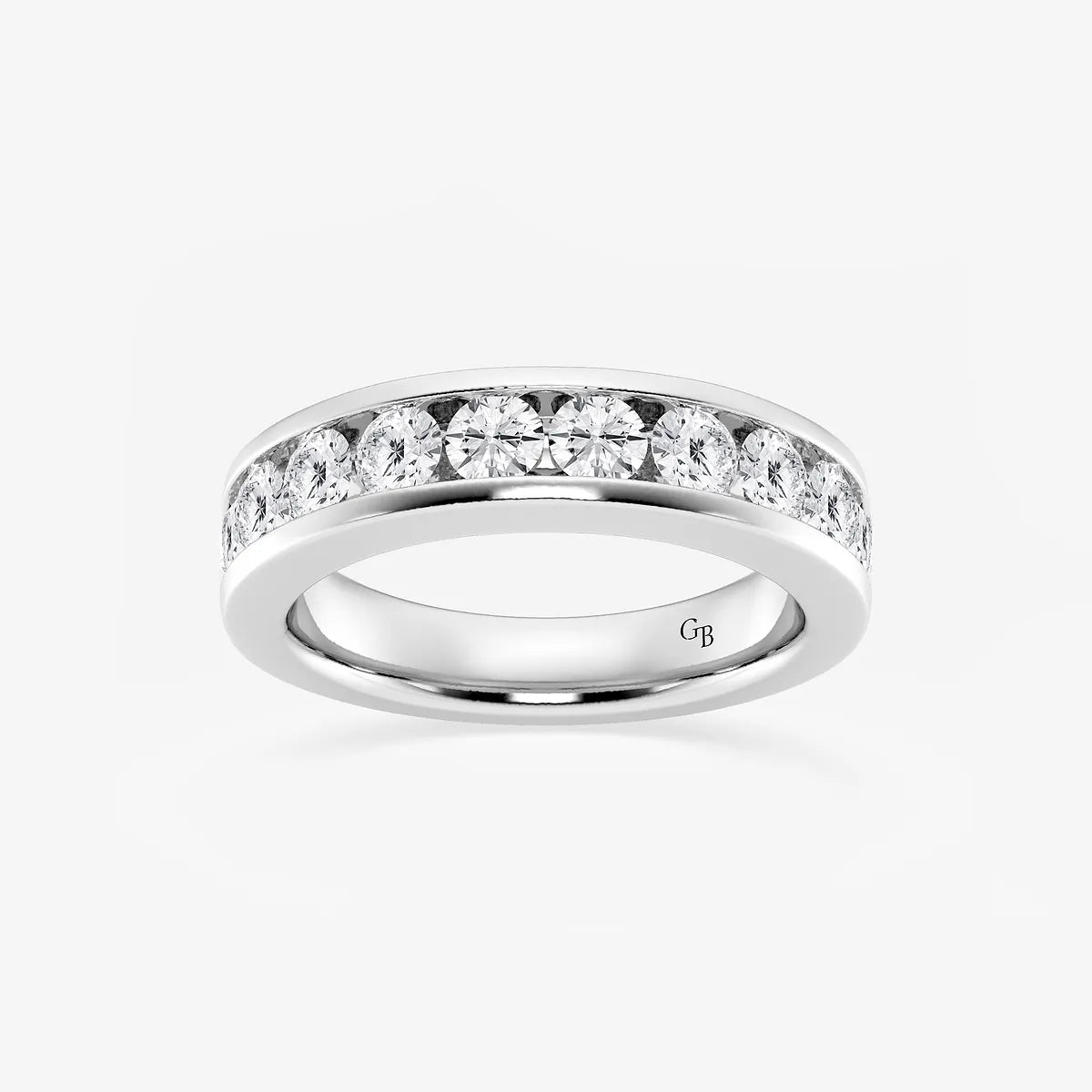 GWA049 - product video for 1 1/2 ctw Round Lab Grown Diamond Wedding Band