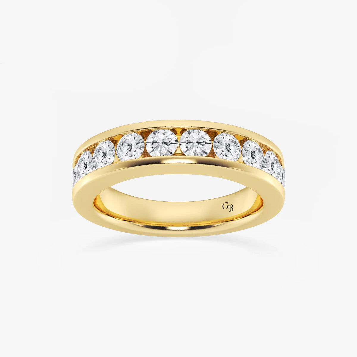 GWA049 - 1 1/2 ctw Round Lab Grown Diamond Wedding Band