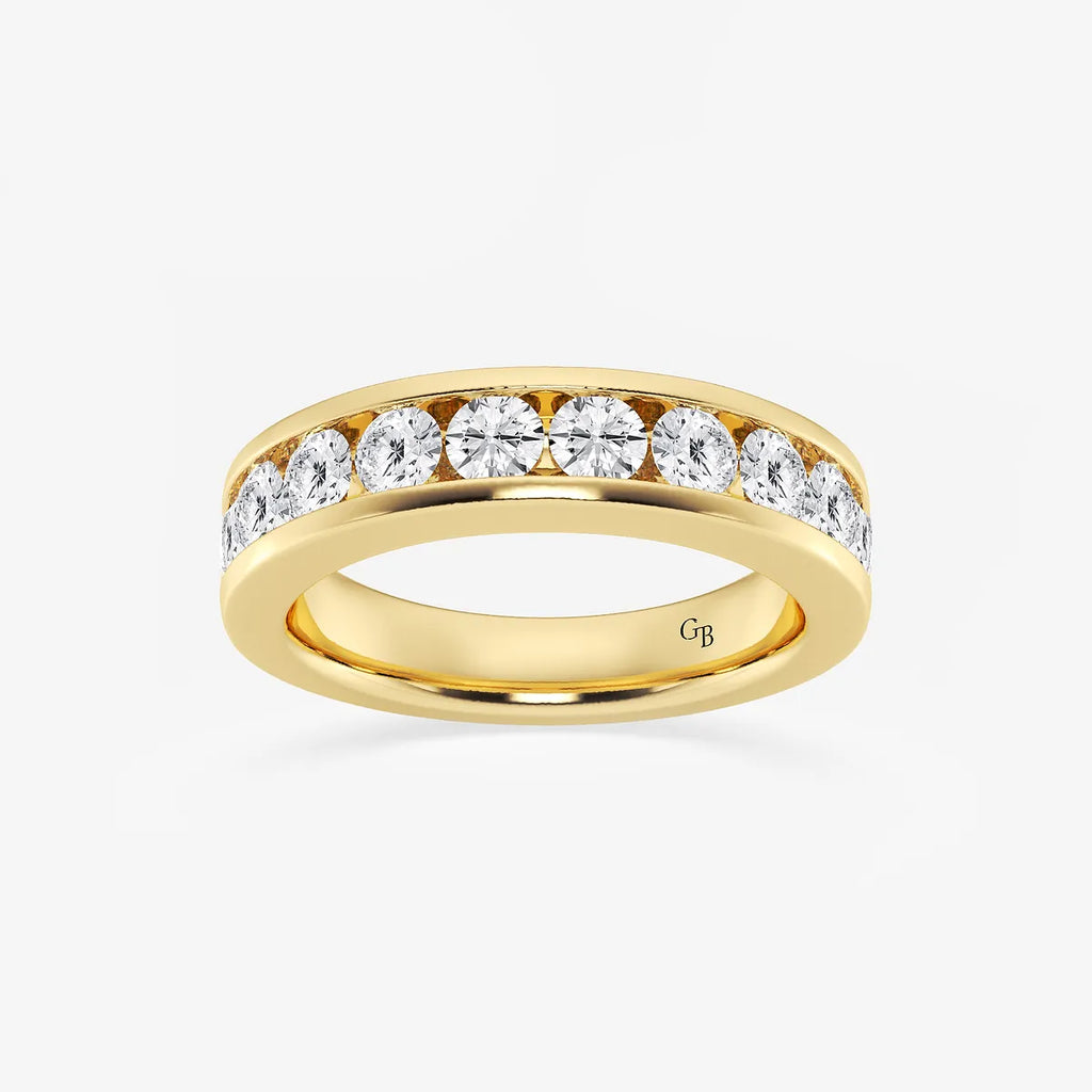 GWA049 - product video for 1 1/2 ctw Round Lab Grown Diamond Wedding Band