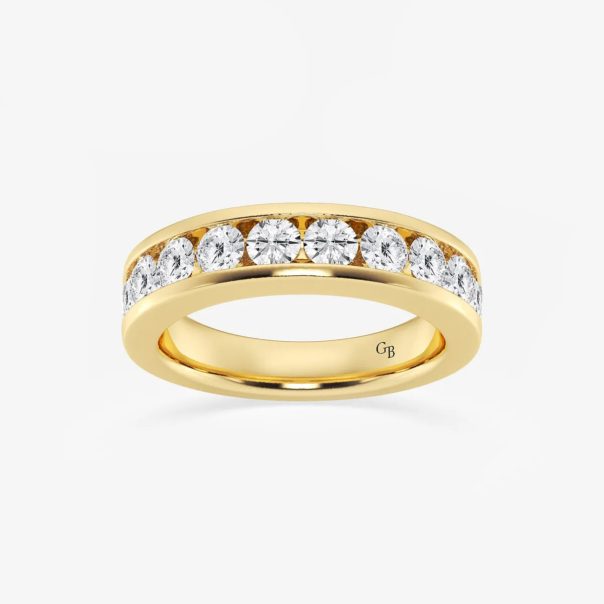 GWA049 - product video for 1 1/2 ctw Round Lab Grown Diamond Wedding Band