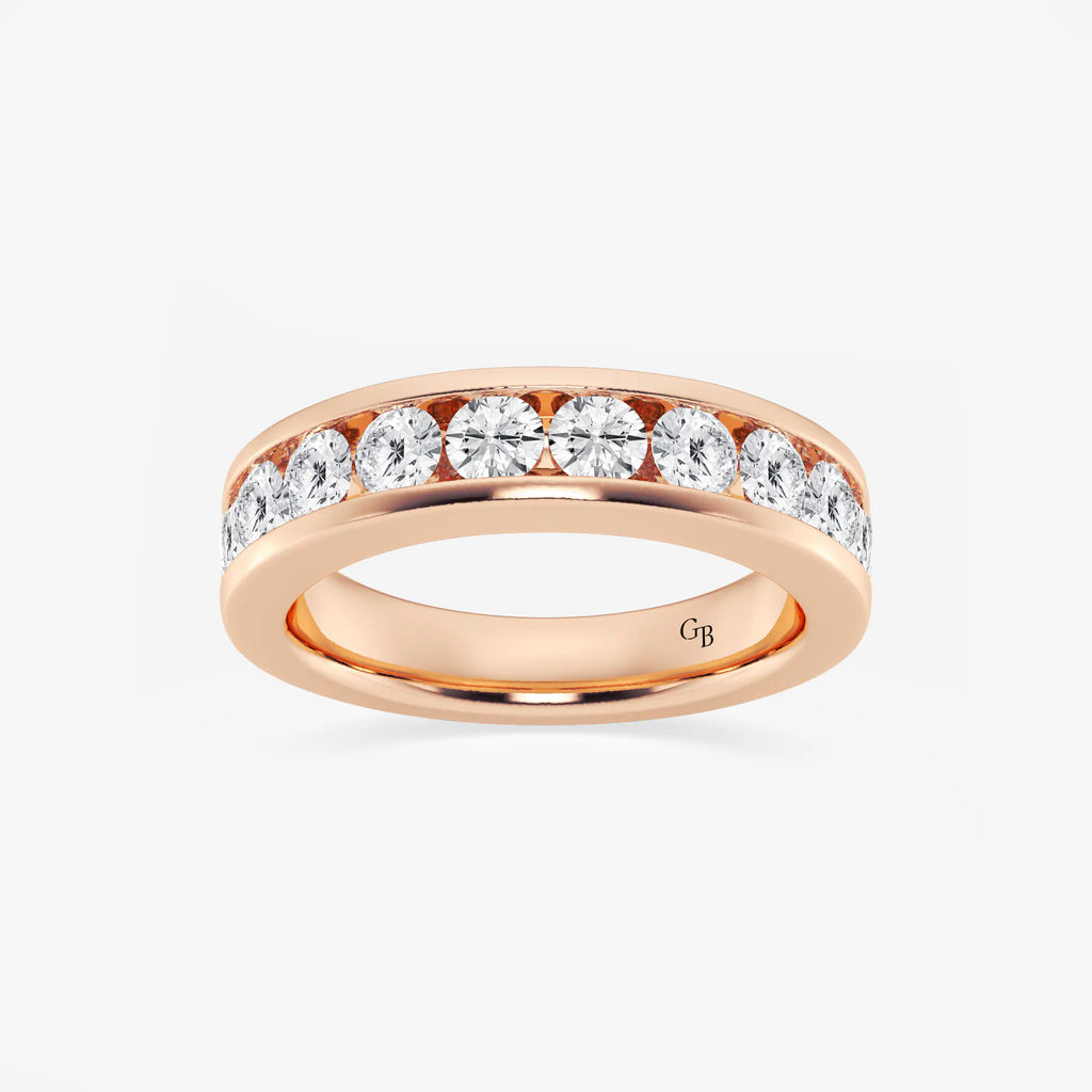 GWA049 - 1 1/2 ctw Round Lab Grown Diamond Wedding Band