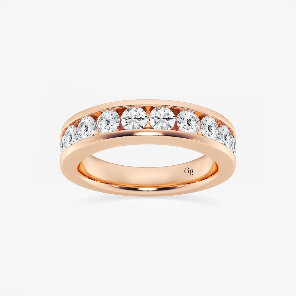 GWA049 - 1 1/2 ctw Round Lab Grown Diamond Wedding Band