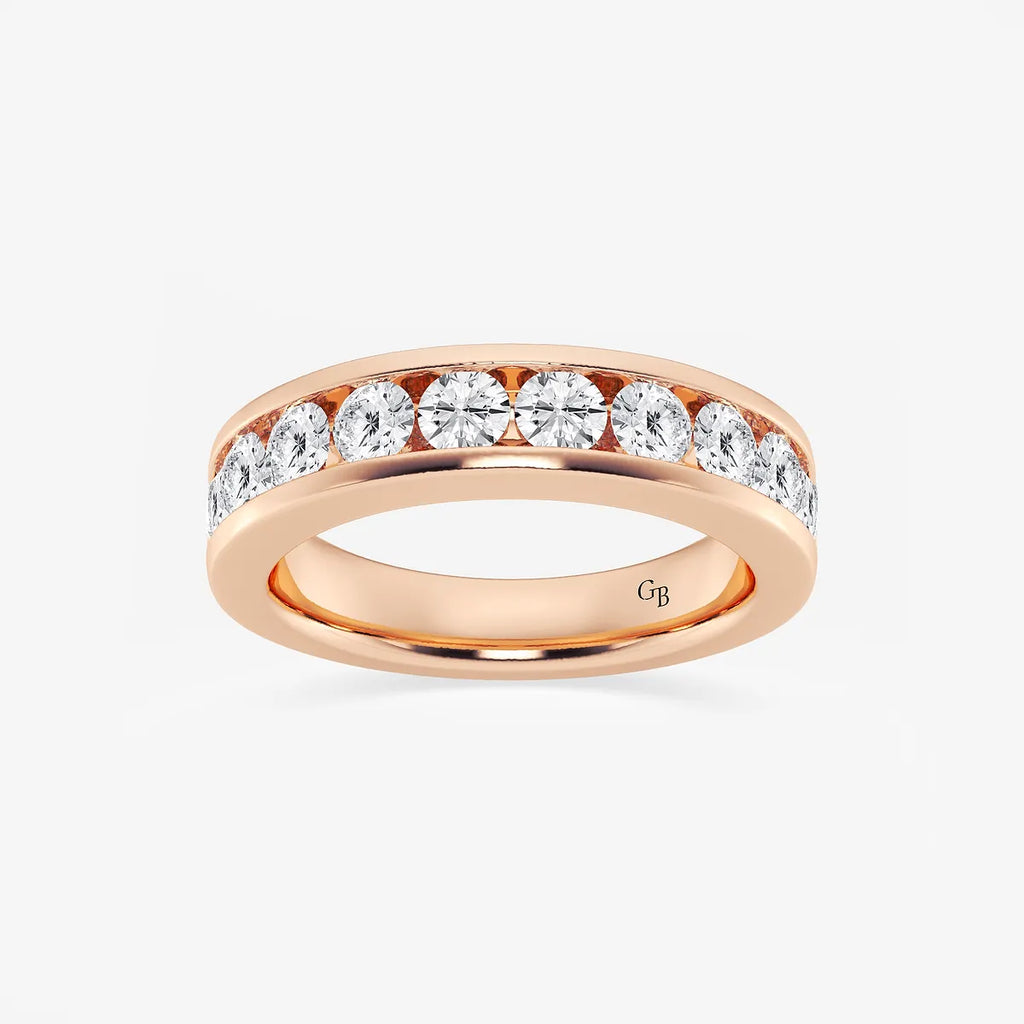 GWA049 - product video for 1 1/2 ctw Round Lab Grown Diamond Wedding Band