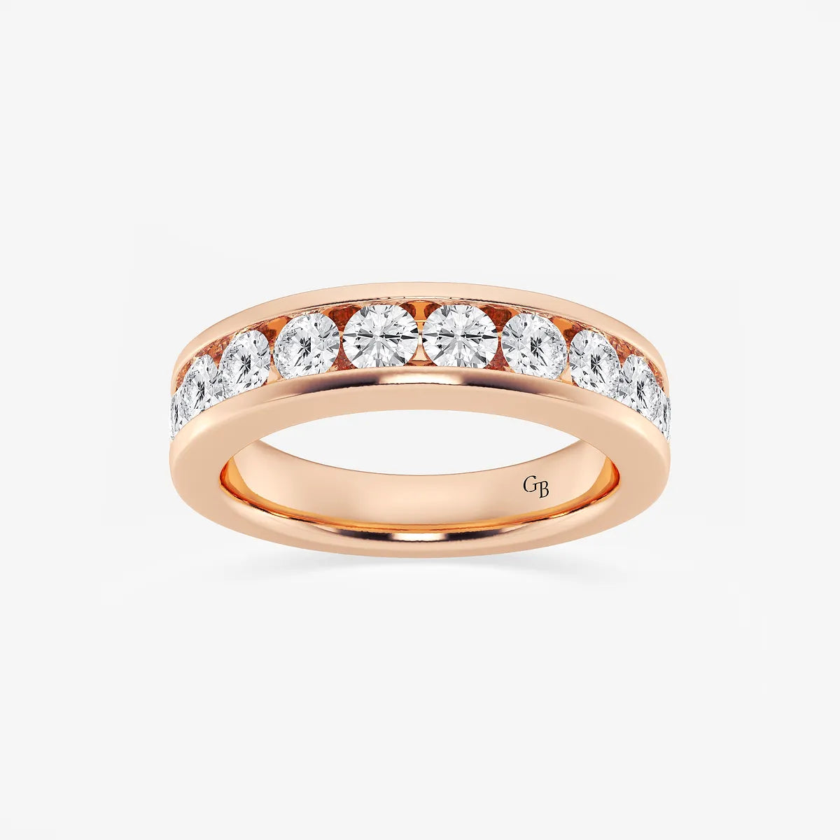 GWA049 - product video for 1 1/2 ctw Round Lab Grown Diamond Wedding Band