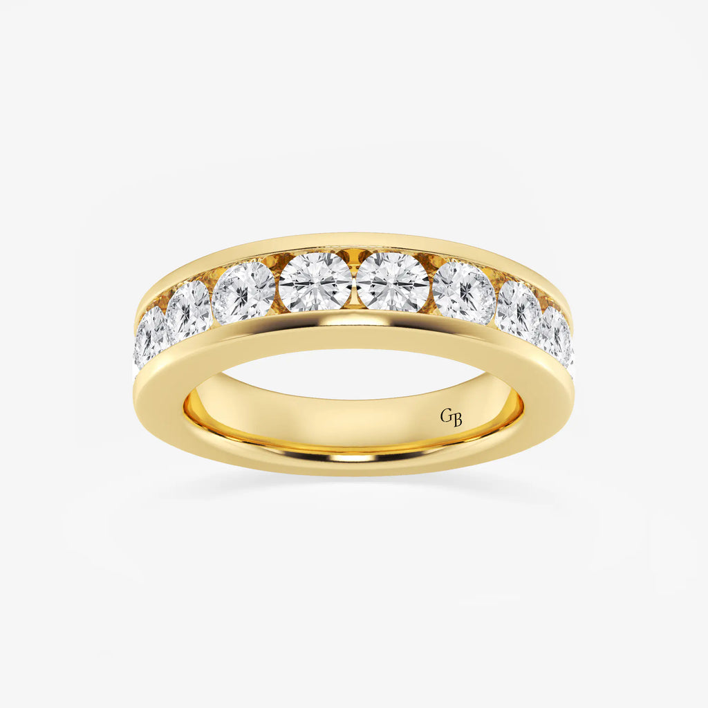 GWA049 - 2 ctw Round Lab Grown Diamond Wedding Band
