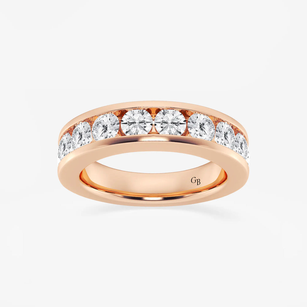 GWA049 - 2 ctw Round Lab Grown Diamond Wedding Band