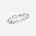 GWA050 - Additional Image 1 for  2 ctw Marquise and Round Lab Grown Diamond Floating Eternity Band - 3mm Width