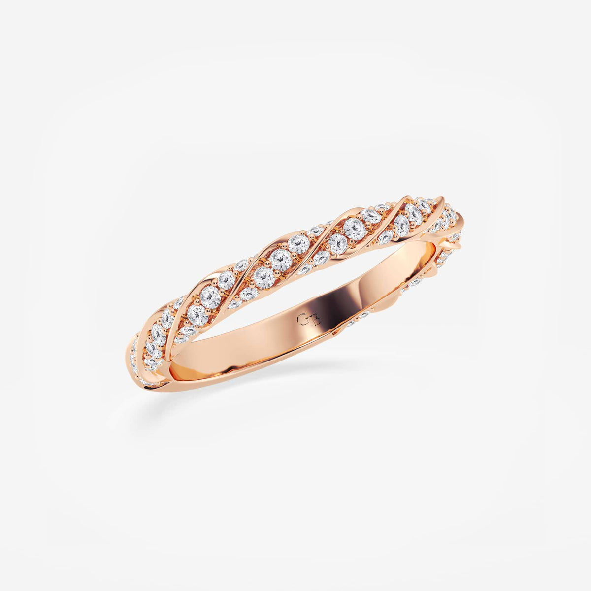 GWA053 - Additional Image 1 for  1/2 ctw Round Lab Grown Diamond Prong Set Wedding Band